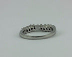 Platinum twist .27 ctw round graduated diamond wedding ring band part of set VVS