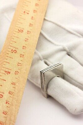 925 sterling silver Italy ring band size 7 men's 19.66g estate vintage