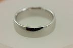935 Argentium Sterling Silver polished 7mm wedding band ring man's size 11 NEW