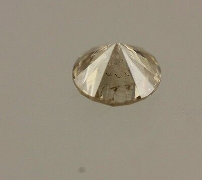 0.34 carat diamond loose natural round brilliant cut 4.3mm Light Brown I3 estate