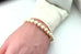 6.5-7MM ROUND WHITE FRESHWATER PEARL 7" BRACELET 14K YELLOW GOLD FILIGREE ESTATE