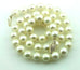 14k yellow gold 18 inch 8-8.5mm round white cultured pearl strand necklace