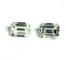 GIA diamond emerald cut matched pair 1.61ctw E F VS2 5.8x4.3mm natural new