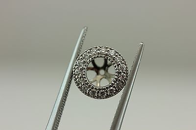 14k white gold .31ctw round diamond jackets 5-5.2mm .50ctw stud earrings NEW