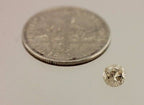 0.33 ct round brilliant cut diamond Light Brown 4.4mm estate vintage