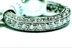 Antique style platinum engagement ring 9mm center 1.40ctw round diamonds size 6