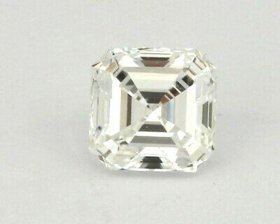 GIA Certified 0.72 carat Diamond Asscher Cut E VVS1 5.15 x 5.05 x 3.34 mm NEW