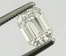 GIA Certified 0.86 carat Diamond Emerald Cut D VS1 6.52 x 4.80 x 3.13 mm Estate