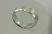 935 Argentium silver ring band 7mm polished bevel edge satin center NEW sz 9.5