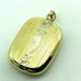 GOLD PLATED LOCKET PENDANT CHARM DETAILED WHITE GOLD FLORAL VICTORIAN ESTATE