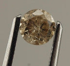 0.33 carat Diamond Loose Round Brilliant 4.2mm Light Brown Natural I2 estate