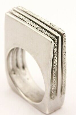925 sterling silver Italy ring band size 7 men's 19.66g estate vintage