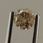 0.33 carat Diamond Loose Round Brilliant 4.2mm Light Brown Natural I2 estate