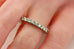 Platinum 1.22ctw round diamond eternity wedding band anniversary ring size 5.5