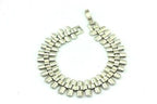 925 sterling silver 7.5" 15mm bar link chain bracelet 20.82g vintage estate
