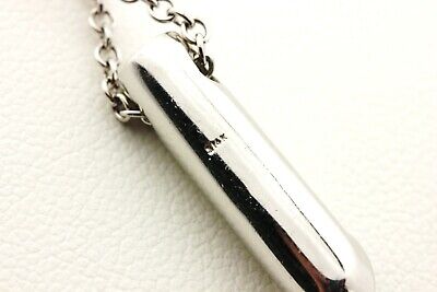 14k White Gold 0.59ctw Blue Sapphire Diamond Pendant 18" Cable Chain Necklace