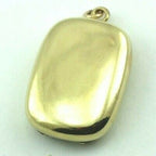 GOLD PLATED LOCKET PENDANT CHARM DETAILED WHITE GOLD FLORAL VICTORIAN ESTATE