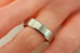 sterling silver 935 argentium men's wedding band 6mm satin size 10.5 ring NEW