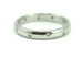 Platinum 0.10ctw round diamond zig zag wedding band ring size 6.75 NEW