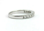 14K WHITE GOLD .50 CTW DIAMOND ANNIVERSARY WEDDING BAND RING ESTATE VINTAGE