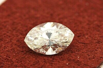 GIA cert diamond marquise brilliant 0.64 carat I color VVS1 6.98x4.55x3.29mm