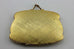 Antique Italian Enamel purse Compact Mirror glowers Gold gilt plated ITALY