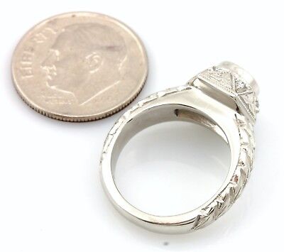 GIA 0.55ct E SI2 round brilliant diamond platinum engagement ring engraved NEW