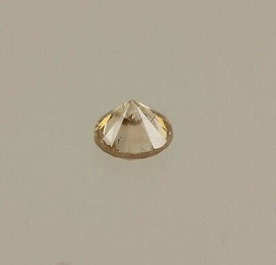 0.30 carat loose natural diamond round brilliant cut 4.1mm Light Brown I2 estate