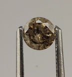 0.30 carat loose round brilliant cut diamond 4.2mm natural Light Brown I1 estate