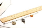 charm bracelet costume fashion Virgin Mary Jesus heart cuckoo clock moves 7.25"