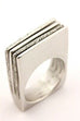 925 sterling silver Italy ring band size 7 men's 19.66g estate vintage