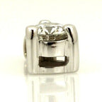 14k white gold 0.34ctw round diamond 10mm long pendant new 0.75 grams NEW