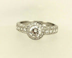 GIA 0.70 ct round G VS2 platinum Renaissance diamond engagement ring  size 6 new