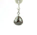 Pear Shape Rose Cut Natural Brown Diamonds 6.27ctw 14k White Gold Drop Earrings