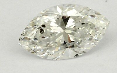 GIA Marquise Brilliant 0.81 carat G SI1 8.43 x 4.91 x 3.31 mm estate vintage