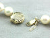 18" round white cultured pearl 7-7.5mm strand necklace 14k yellow gold clasp NEW