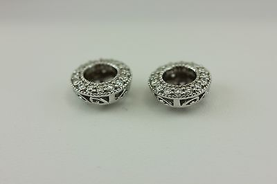14k white gold .31ctw round diamond jackets 5-5.2mm .50ctw stud earrings NEW