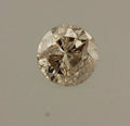 0.33 ct round brilliant cut diamond Light Brown 4.4mm estate vintage