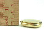 GOLD PLATED LOCKET PENDANT CHARM DETAILED WHITE GOLD FLORAL VICTORIAN ESTATE