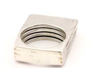 925 sterling silver Italy ring band size 7 men's 19.66g estate vintage