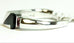 14k white gold Michael Angelo pink sapphire black jadeite ring band size 6.25