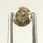0.30 carat loose round brilliant cut diamond 4.2mm natural Light Brown I1 estate