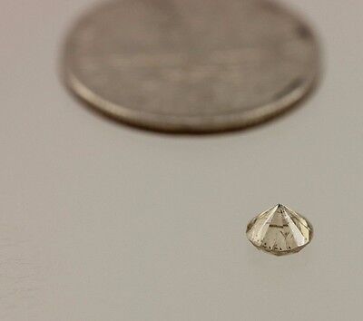 0.36 carat diamond round brilliant cut natural loose 4.3mm Light Brown I3 estate