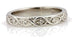 platinum infinity braid fleur de lis wedding band 3mm size 6.25 Women's 6.14 gr