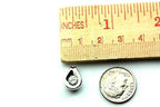 14K WHITE GOLD 1/2 CT ROUND DIAMOND 3/4 BEZEL DROP SHAPE PENDANT SLIDE NEW
