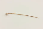 10k yellow gold 3.2mm 0.02ct round diamond L-M I3 stick pin estate vintage 0.8g
