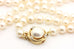 14k yellow gold round diamond Akoya pearl strand necklace 30 inch vintage estate