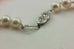 14k white gold 18" 6 mm white round cultured pearl strand necklace NEW