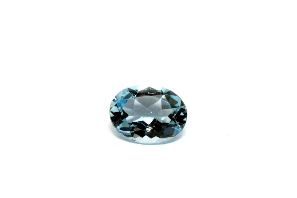 natural aquamarine 1.02ct 8x6 oval 7.91x6.03x3.63mm transparent blue gemstone