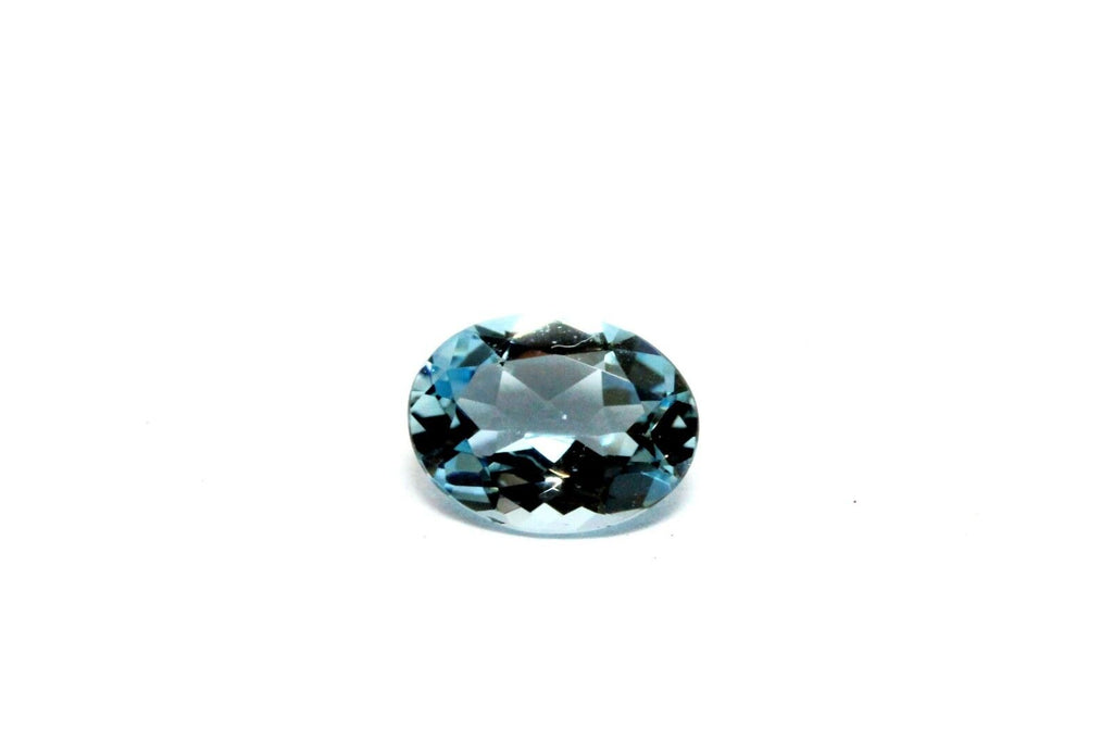 natural aquamarine 1.02ct 8x6 oval 7.91x6.03x3.63mm transparent blue gemstone